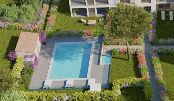 programme immobilier 447 jardin secret juan les pins piscine