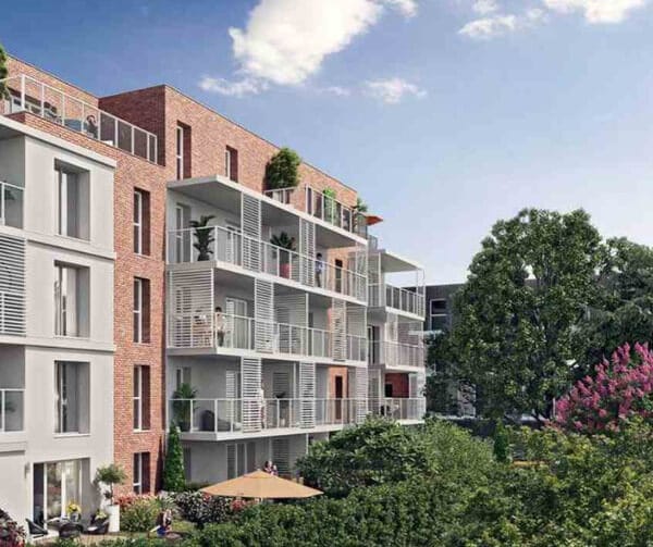 Programme immobilier COTE RIVE à Quesnoy-sur-Deûle balcons terrasses