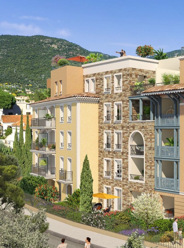 programme immobilier Castel Panrama à Cavalaire sur Mer façades