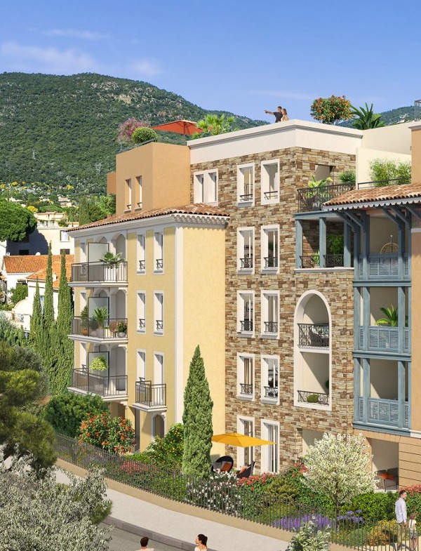 programme immobilier Castel Panrama à Cavalaire sur Mer façades