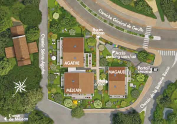 Trilogy Toulon programme immobilier neuf plan masse