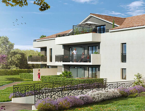 L'Ecrin La Garde Sainte-Marguerite programme immobilier neuf livraison 2021 plages anses Méjean Magaud végétation provençale
