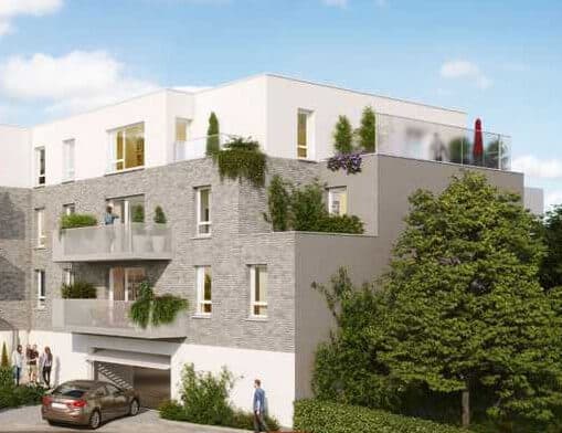 Rive d'Ô Villeneuve d'Ascq programme immobilier Pinel B1 PTZ parking sous sol terrasses