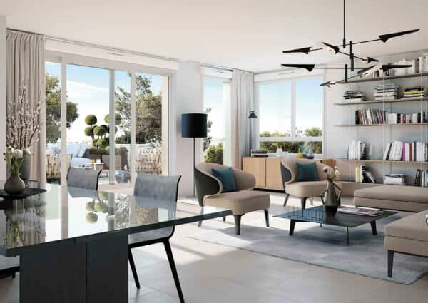 Clairière du Cap Toulon programme immobilier neuf pinel ptz intérieur appartement salon terrasse