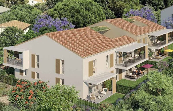 Clairière du Cap Toulon programme immobilier neuf pinel ptz terrasses jardins pergolas espaces paysagers