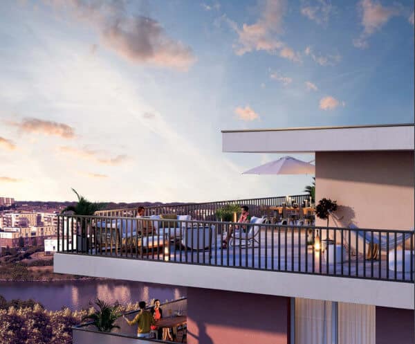 La Balade LILLE La Madeleine terrasses grands balcons vue Deûle programme immobilier neuf Pinel PTZ