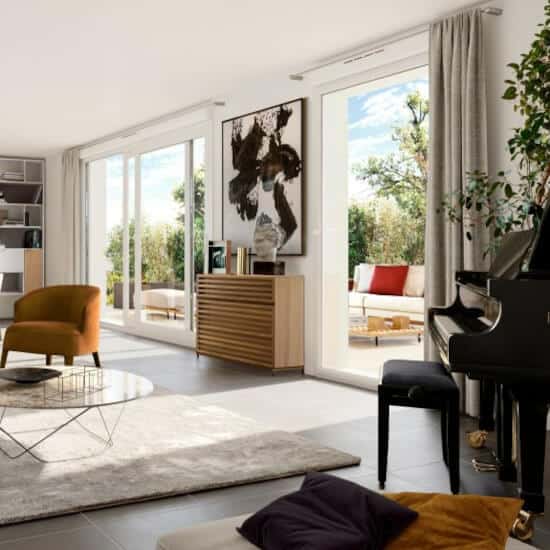 City Garden Hyères programme immobilier neuf pinel ptz appartement salon terrasse