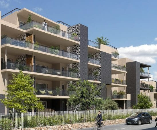 City Garden Hyères programme immobilier neuf pinel ptz façade rue balcon terrasse