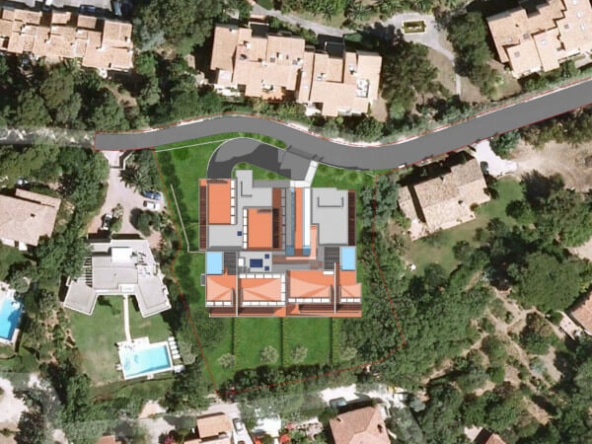 Bleu Calade Toulon programme immobilier neuf plan masse