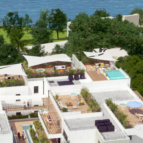 Bleu Calade Toulon programme immobilier neuf rooftop vue mer livrable 2022