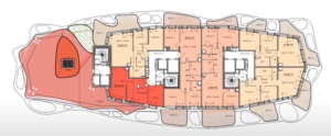 Hana nice appartement mis à disposition 9eme étage avec salle fitness terrasse en rouge