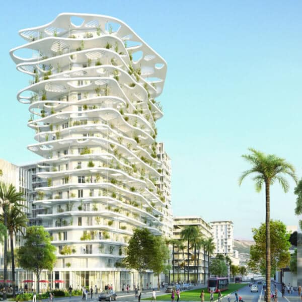 Hana Nice résidence logements neufs pinel ptz tram balcons palmiers