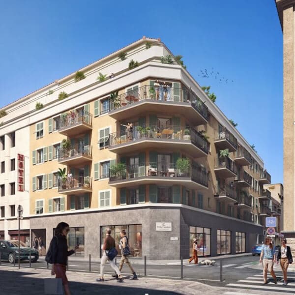 Villa candide Nice Carré d'Or appartements neufs pinel ptz façades