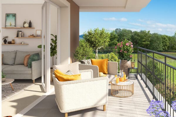 L'Echappée Golfe COGOLIN résidence appartements neufs Pinel PTZ terrasse balcon vue dégagée
