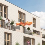 B'LILLE résidence appartements neufs quartier Bois Blanc façade jardins terrasses balcons