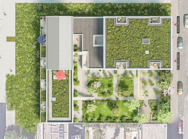 B'LILLE résidence appartements neufs quartier Bois Blanc plan masse