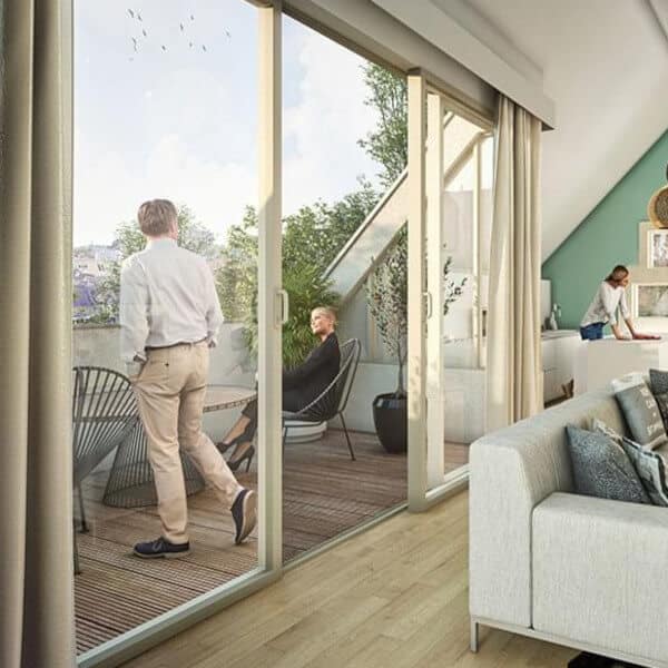 Le Clos de l'Arbonnoise LILLE programme immobilier Vauban Esquermes appartement comble terrasse