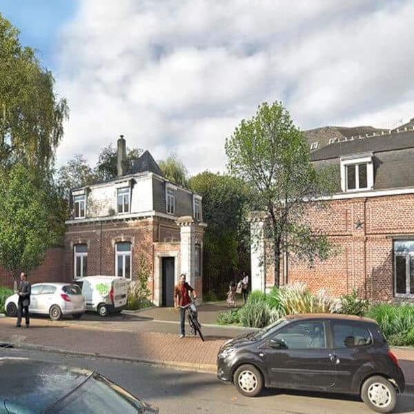 Le Clos de l'Arbonnoise LILLE programme immobilier Vauban Esquermes entrée rue
