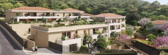Les Restanques d'Azur Six-Fours-Les-Plages programme immobilier neuf Pinel PTZ vue mer résidence