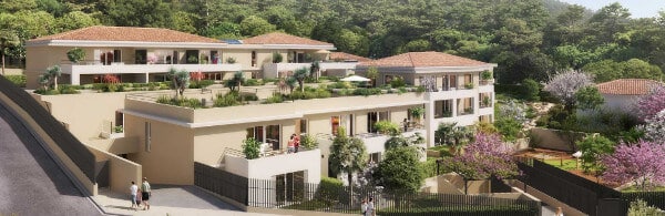 Les Restanques d'Azur Six-Fours-Les-Plages programme immobilier neuf Pinel PTZ vue mer résidence