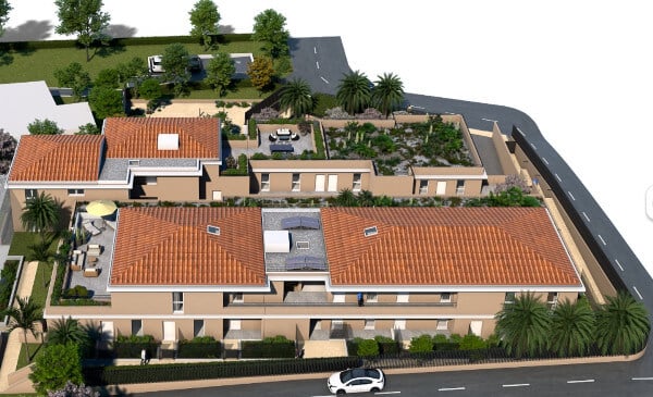 Les Restanques d'Azur Six-Fours-Les-Plages programme immobilier neuf Pinel PTZ vue mer rues