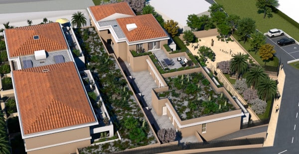 Les Restanques d'Azur Six-Fours-Les-Plages programme immobilier neuf Pinel PTZ vue mer terrasses végétalisées