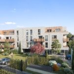 Clos Cérès WAMBRECHIES programme immobilier neuf RE2020 Pinel plus appartements neufs entrée portail piétons terrasses parkings