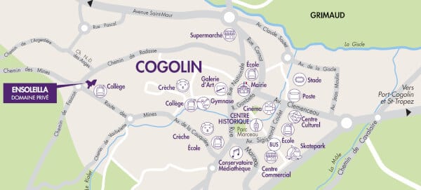 Ensoleilla Cogolin programme immobilier neuf piscine Pinel PTZ plan situation