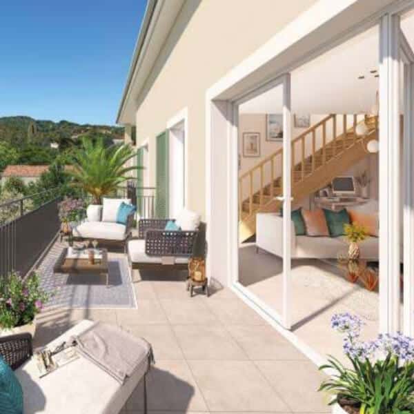 Ensoleilla Cogolin programme immobilier neuf piscine Pinel PTZ terrasse duplex