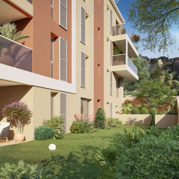 VIL'AZUR Saint-Raphaël programme immobilier neuf Pinel PTZ rez de Jardin paysager