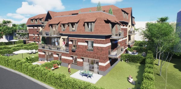 110 Flandre Wasquehal résidence de standing programme neuf pinel PTZ jardins terrasses balcons