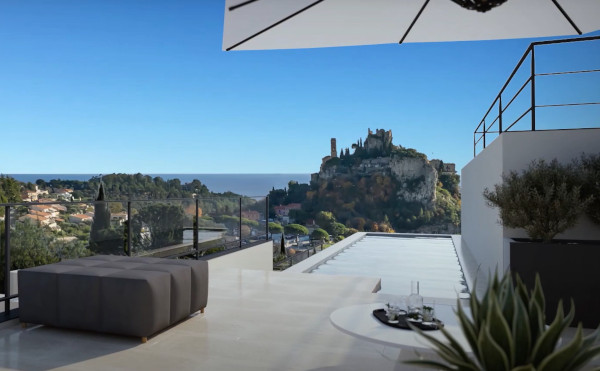 La Baie des Saphirs à EZE programme immobilier neuf piscine privée vue EZE terrasse