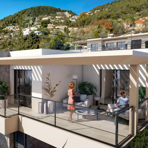 La Baie des Saphirs à EZE programme immobilier neuf piscine terrasse salon