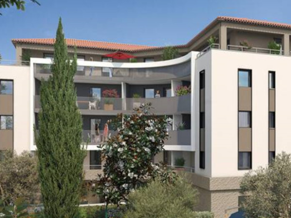 Angelina Antibes Programme immobilier neuf vue Mer façade cintrée