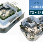 Programme Immobilier Vauban Littoral ANTIBES appartements neufs T3 3eme étage