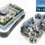 Programme Immobilier Vauban Littoral ANTIBES appartements neufs T4 3eme étage