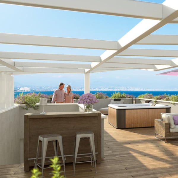 Programme Immobilier Vauban Littoral ANTIBES appartements neufs terrasse vue mer spa